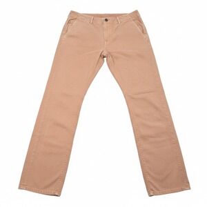 Levi's Chino Pants Mens W32 L32 Tan‎ Khaki 100% Cotton Straight Leg Flat Front